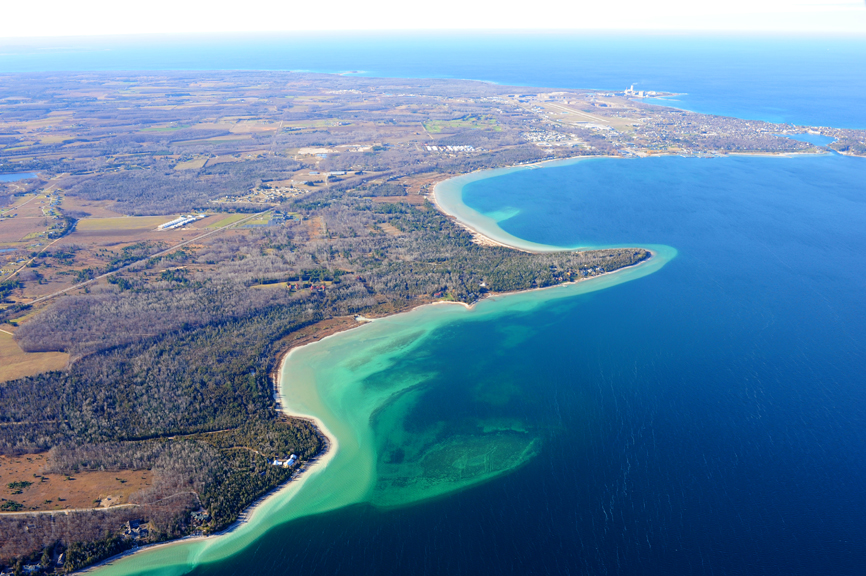 Counties » Client Photos » Lake Charlevoix Fall 2 Anderson Aerial Photography