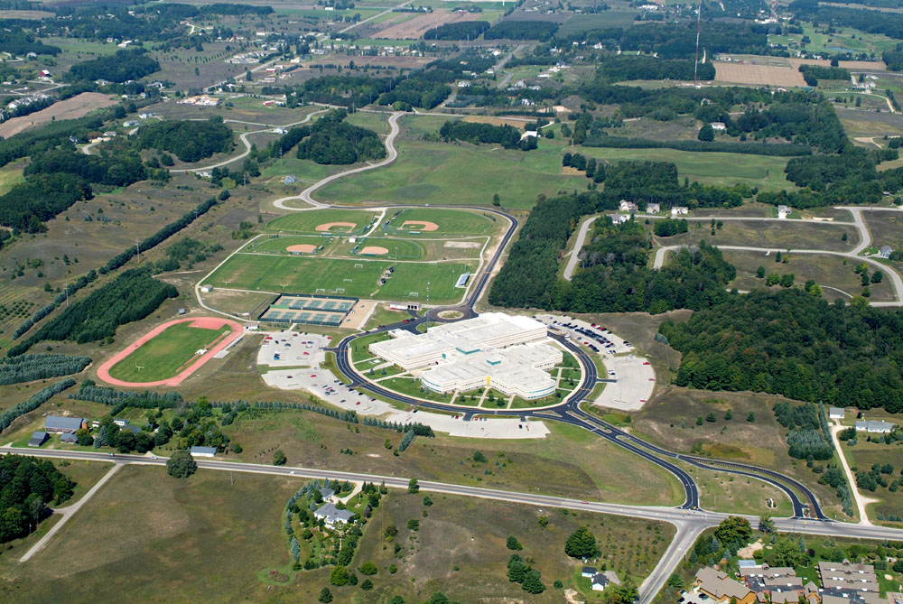 Traverse City West High School Summer Panoramic S-N