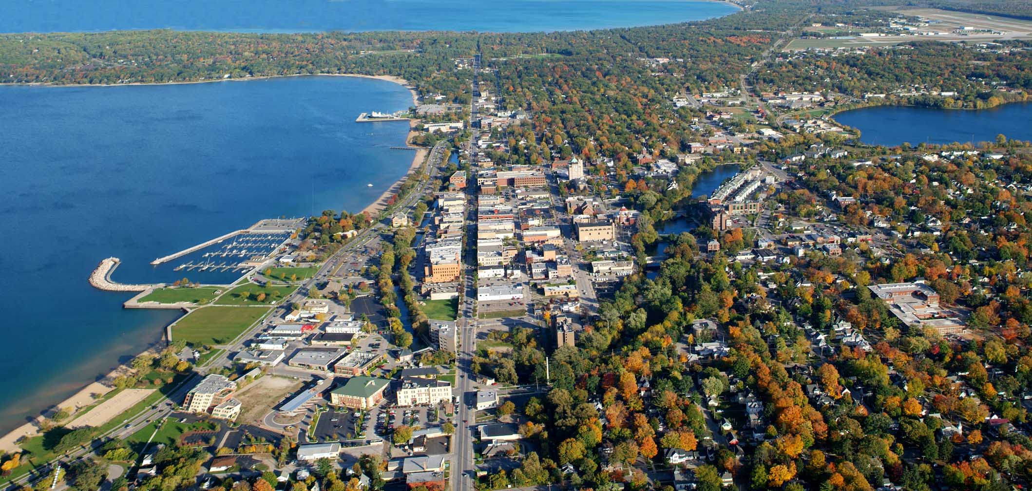 Panoramic Photos » Panoramic Photos » Traverse City Downtown Panoramic
