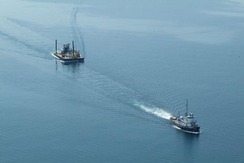 William Gaynor Towing Barge on Lake Michigan #2