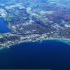 Grand Traverse West Bay Fall Panoramic N-S